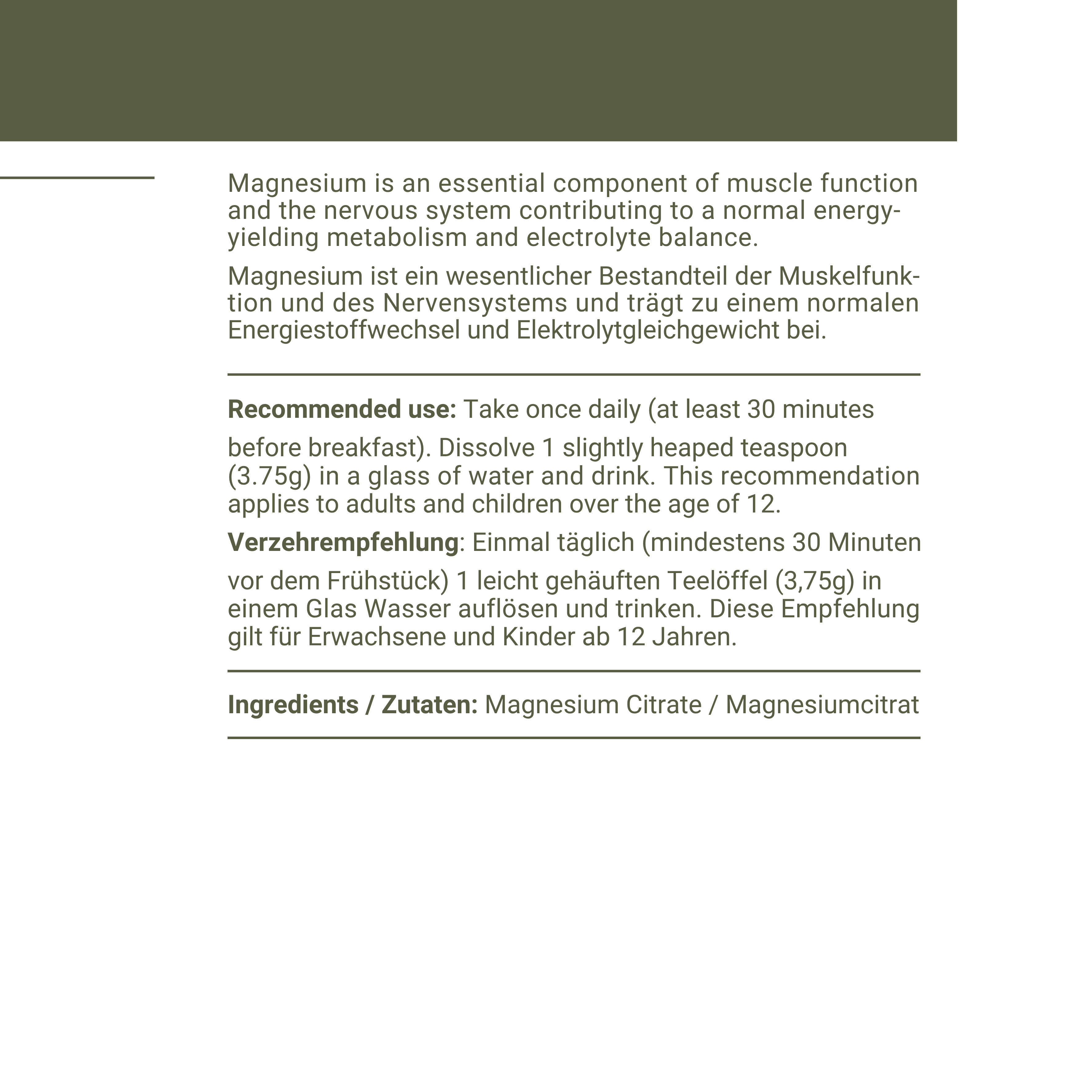 STRESS MANAGEMENT: Medical-Grade Magnesium Citrate for Sleep, Energy & Nerve Support