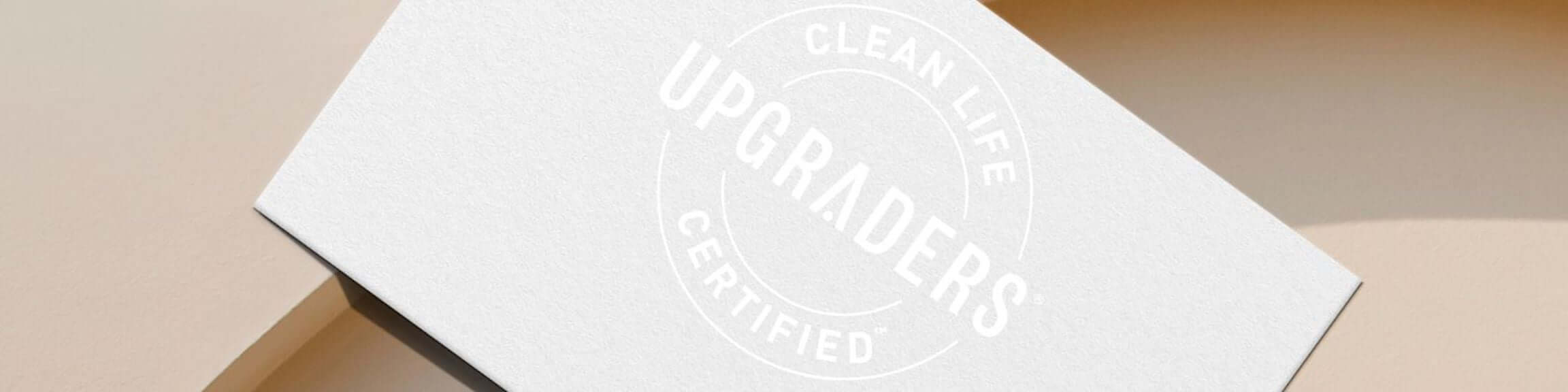 Upgraders Clean Life Certified business card